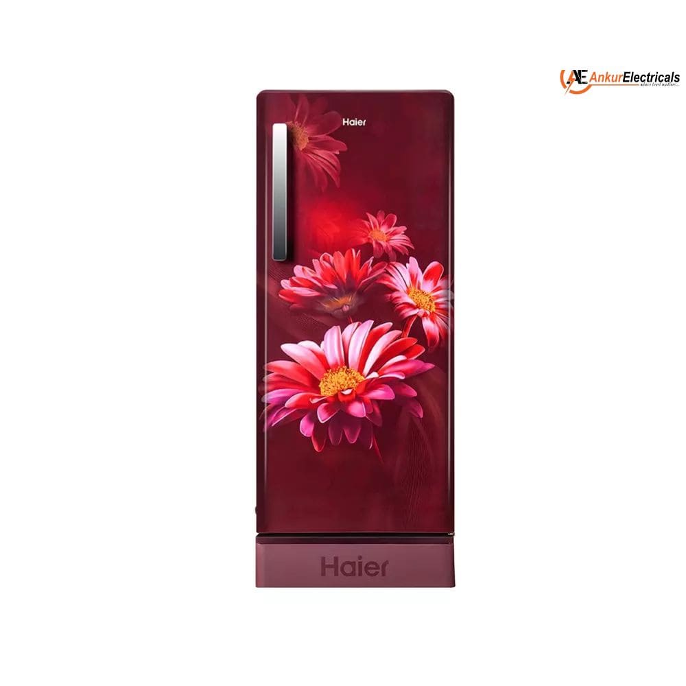 Haier 190 Ltrs, 2 Star Direct Cool Single Door Refrigerator (HRD 2113PRHA N, Red Hilton)