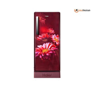 Haier 190 Ltrs, 2 Star Direct Cool Single Door Refrigerator (HRD 2113PRHA N, Red Hilton)