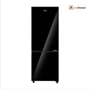 Haier 265 Ltrs, 2 Star Frost Free Double Door Bottom Mount Refrigerator (HRB 3152PKGA P, Black Glass)