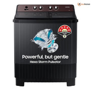 Samsung 9 Kg 5 Star Semi-Automatic Top Load Washing Machine (WT90B3560RB,Dark Grey)