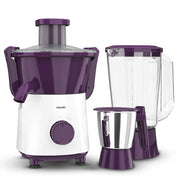 Philips 500 Watts Mixer Grinder with Jars (HL7567/00, Purple)