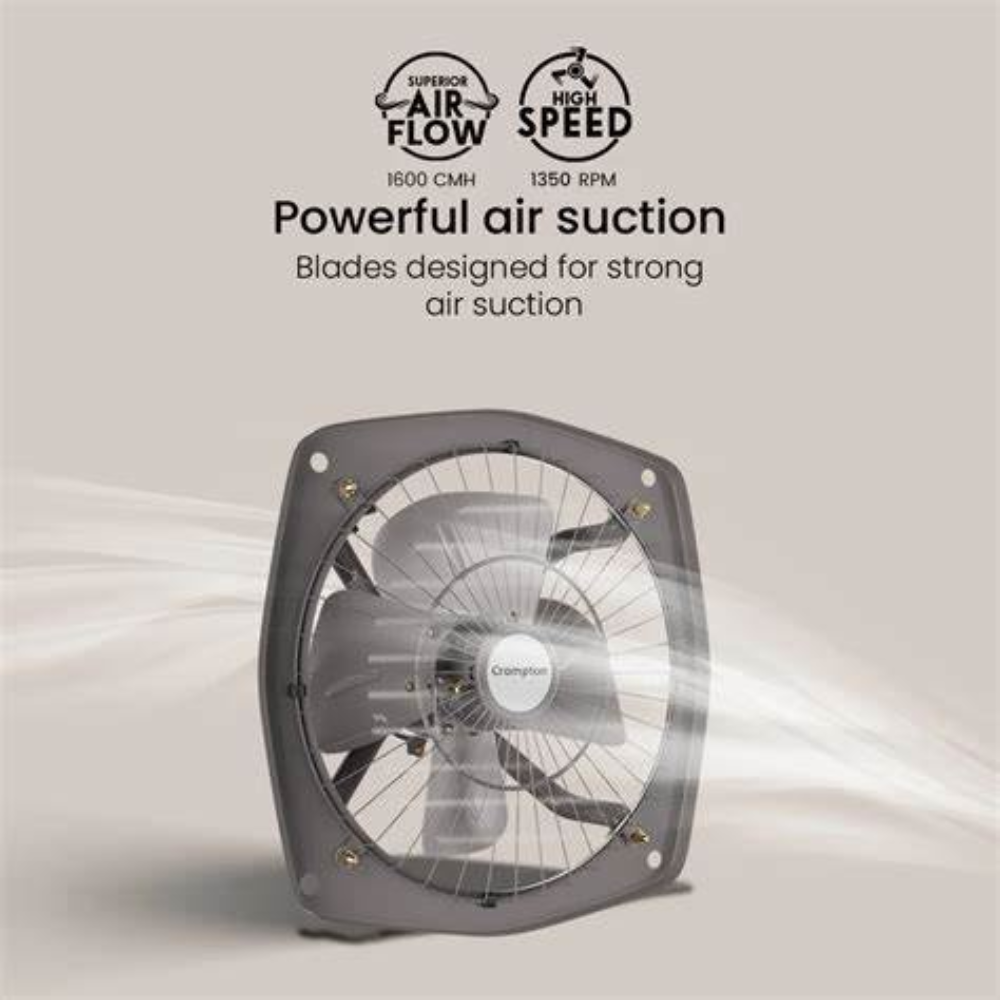 Crompton 300mm Ventilation Fresh Air Exhaust Fan (Transair WT Guard)