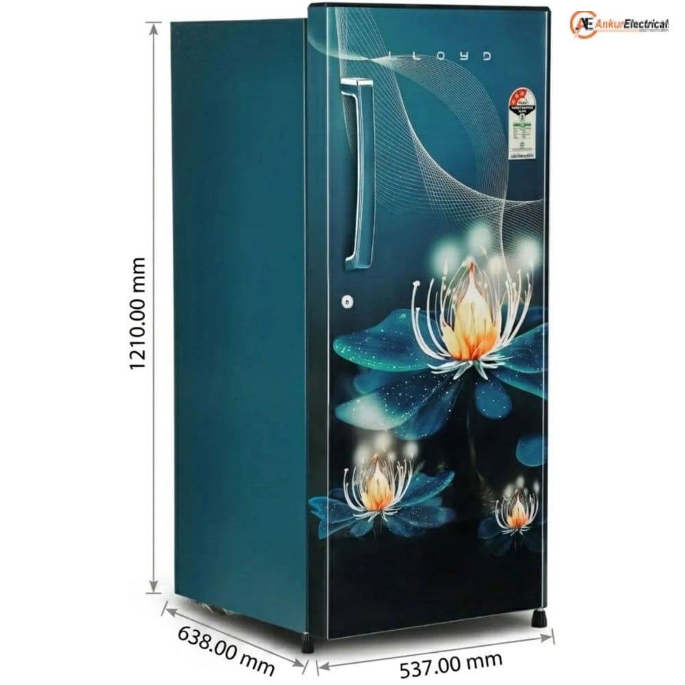 Lloyd 185 Ltrs, 3 Star Direct Cool Single Door Refrigerator (GLDG203ANACF)