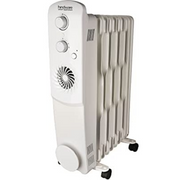 Hindware 9 Wave Fins, 2500 Watts Oil Filled Radiator Room Heater with PTC Fan (Atlantic ARTURO9f, White)