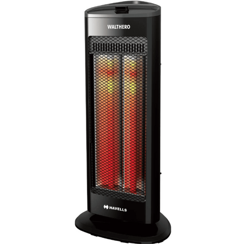 Havells WALTHERO, 1000 Watt Carbon Room Heater, Black