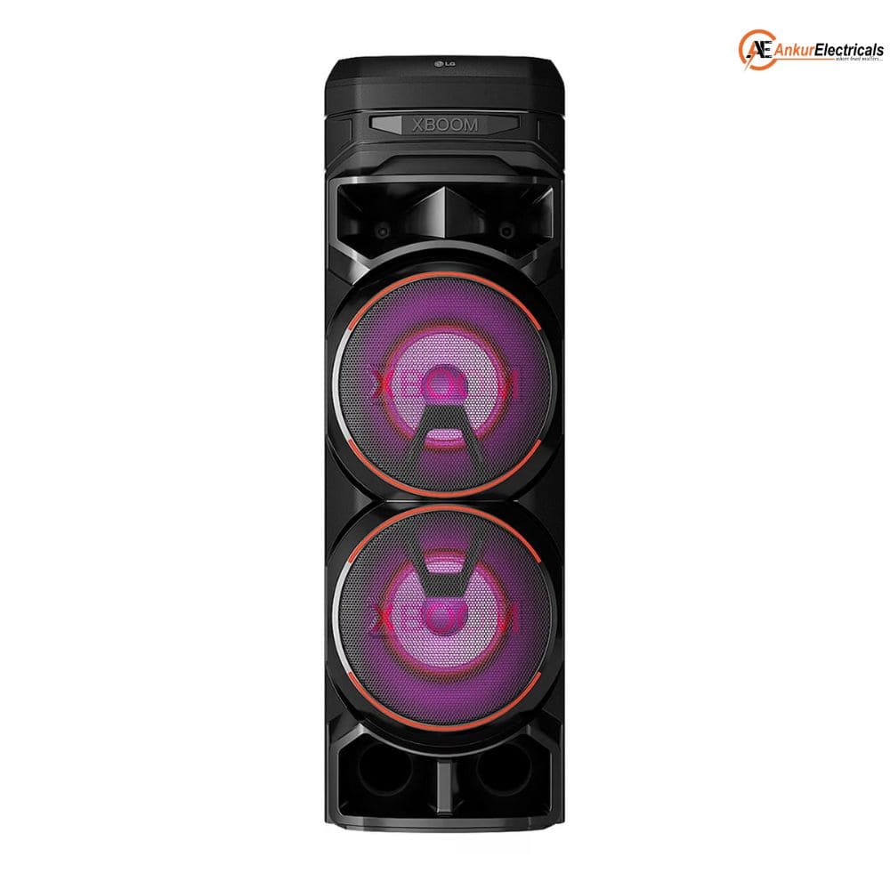 LG Karaoke Bluetooth with1 Mic + 1 Guitar Input, Wireless Party Link Soundbar (XBOOM RNC9, 3.1 Channel)