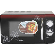 Haier 20 Ltrs Stainless Steel Solo Microwave Oven (HIL2001MFPH,Mirror Black)