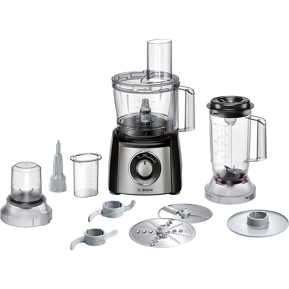 Bosch MCM3501M, 800 Watts Electric Ice Crushing Food Processor, Black
