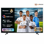 Hisense 43Q6S, 43 Inches 4K Ultra HD Smart TV, Black