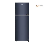 Haier 268 Ltrs, 2 Star Frost Free Double Door Frost Free Top Mount Refrigerator (HRF 3182IBNSA P,Nickel Steel)