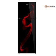 Haier 240 Ltrs, 2 Star Frost Free Double Door Top Mount Refrigerator (HRF 2902CSG P, Spiral Glass)