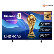 Hisense 55A6S, 55 Inches 4K Ultra HD Smart QLED TV, Black