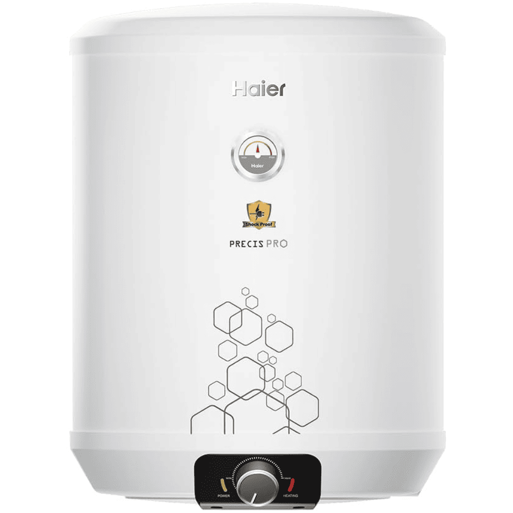 Haier 25 Ltrs Storage 5 Star, Wall Mounting Water Heater Geyser (PRECIS PRO 25l, White)