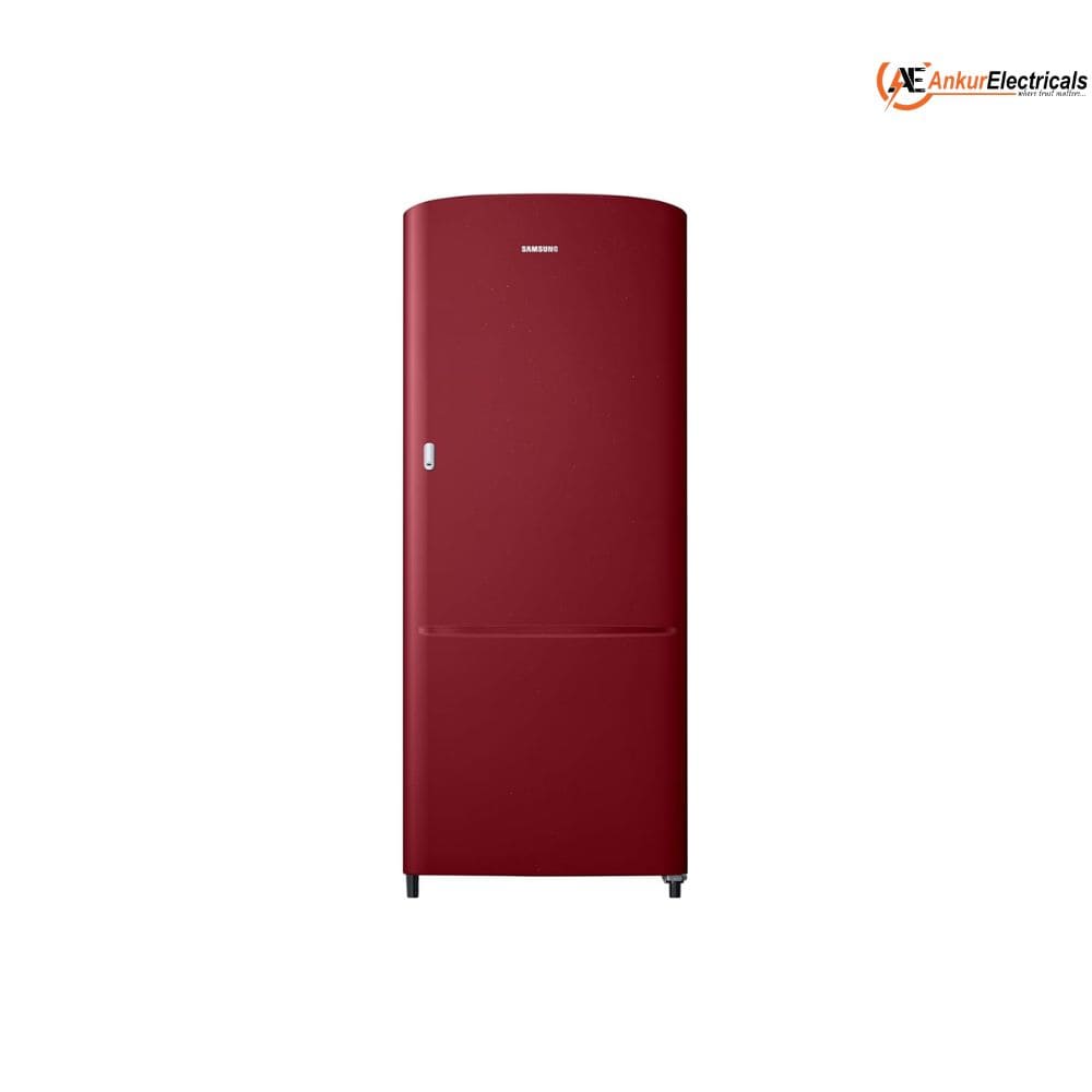 Samsung 183 Ltrs, 2 Star Digital Inverter, Direct Cool Single Door Refrigerator (RR20H11C2RH, Scarlet Red)