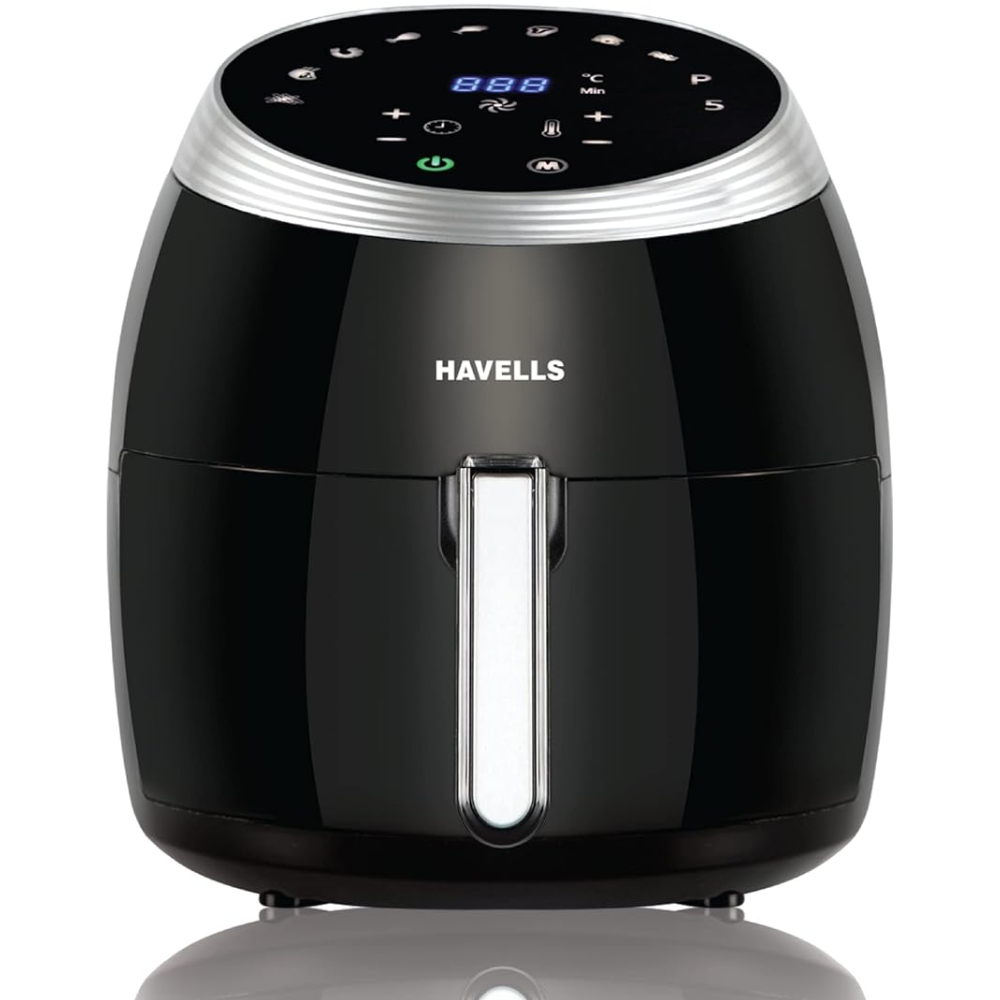 Havells Grande, 1700 Watts 6.5 Litres Digital Touch Air Fryer with Aero Crisp Technology (Black)
