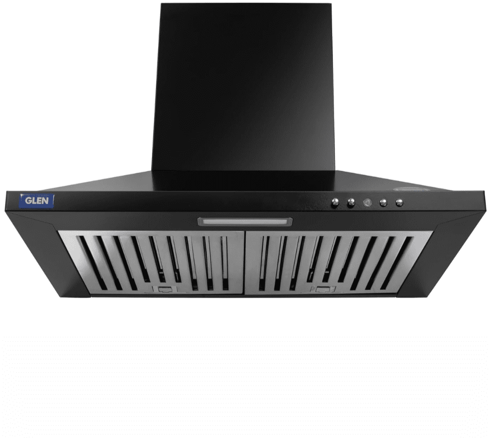 Glen 6050 IN BLK BF, 60 cm 1100 m3/hr Electric Kitchen Chimney with SS Baffle filters (Black)