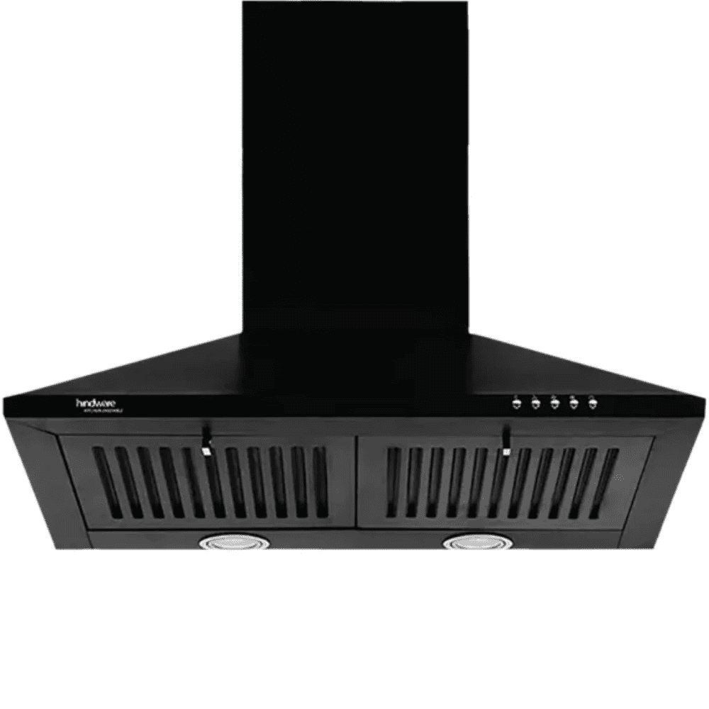 Hindware Myra BLK, 1000 m3/hr Auto-Clean Kitchen Chimney (Black)