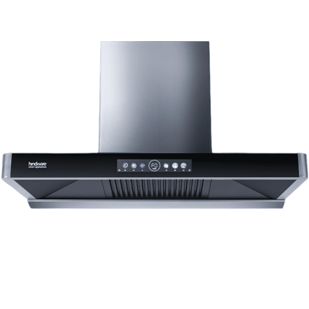Hindware MARCELLA, 75 cm 1700 m3/hr Auto Clean Wall Mounted Chimney with Filterless Technology (Grey)