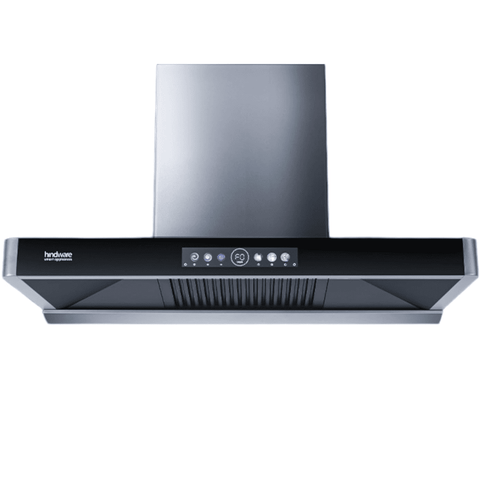 Hindware MARCELLA 75 A/CL, 75 cm 1700 m3/hr Auto Clean Wall Mounted Chimney with Filterless Technology (Grey)