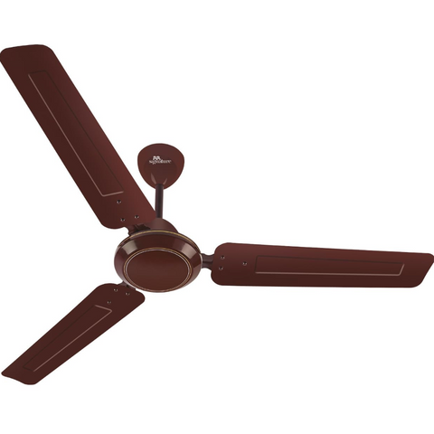 Luminous JOSH, 1200mm 3 Blads Aluminium Ceiling Fans for Home Office (Brown)