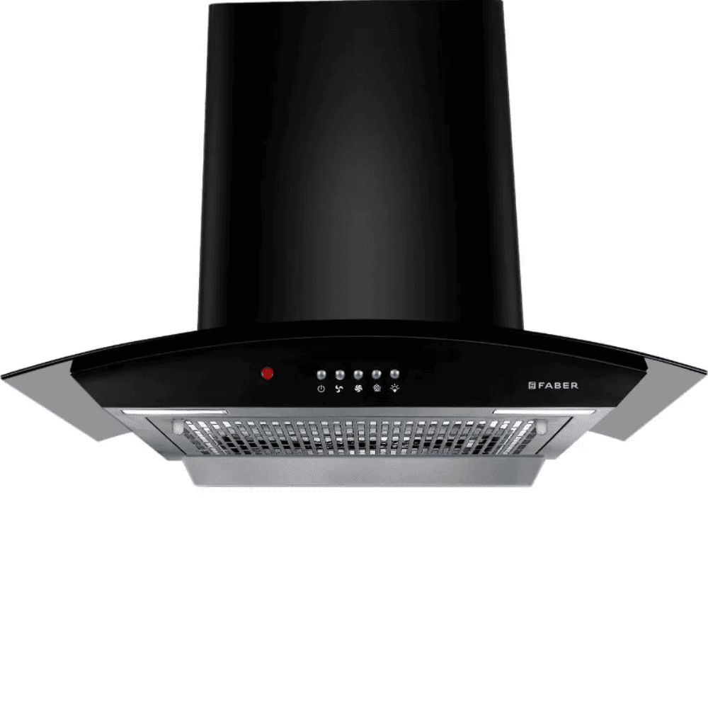Faber ACE PRO HC PB, 60 cm 1100 m3/hr Heat Auto Clean Wall Mounted Kitchen Chimney (Black)