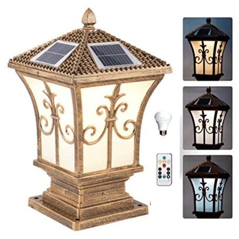 Table Sanleen LED Waterproof Antique Gate Light for Garden Decor (Multi Colour)