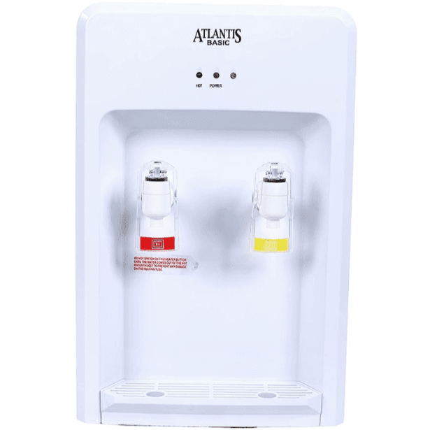 Atlantis 3 Liters Hot and Normal Hot & Cold Small Water Dispenser, Table Top3 H&N, White