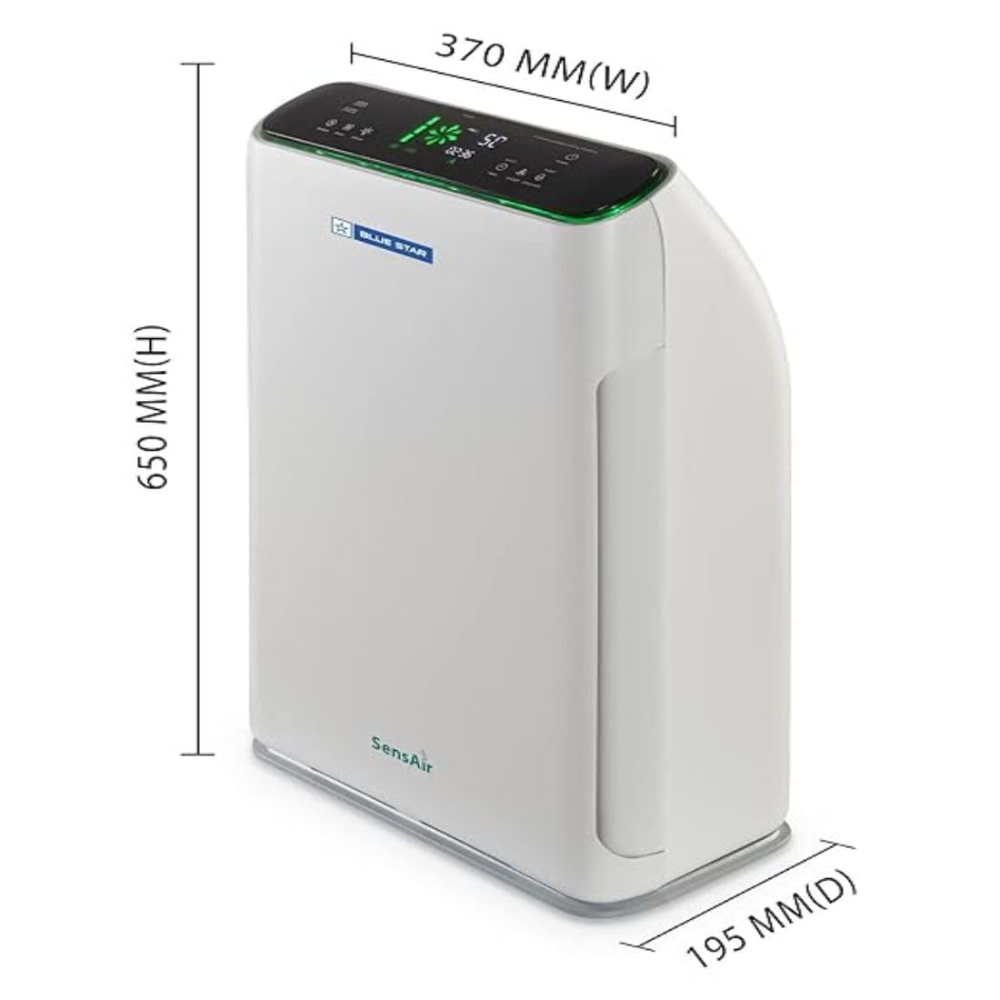 Blue Star BS-AP490LAN, SensAir with Microbe DeActive+ Technology Air Purifier, HEPA Filter