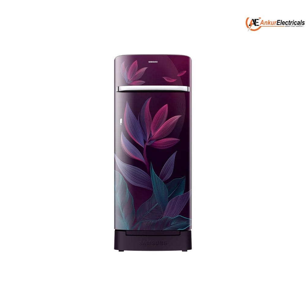 Samsung 215 Ltrs, 5 Star Digital Inverter, Direct Cool Single Door Refrigerator (RR23H2H359R/HLtrs, Paradise Bloom Red)