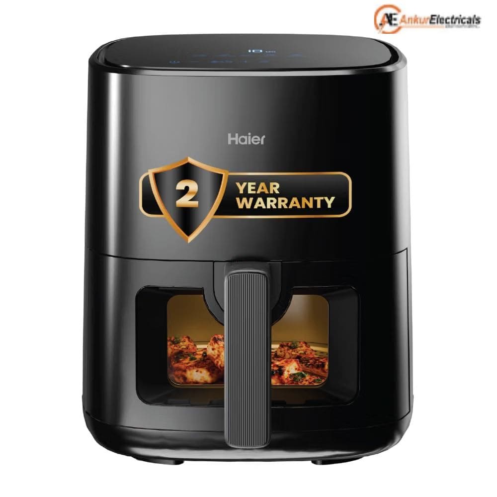 Haier 5 Litres 1500 Watt Digital Air Fryer with 3 D Hot Circulation (HAF-D503B, Black)