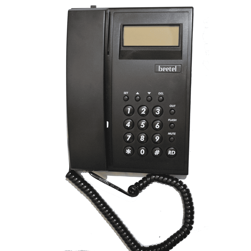 Beetel C-51, Caller Id Corded Landline Phone With Classic Design, Black