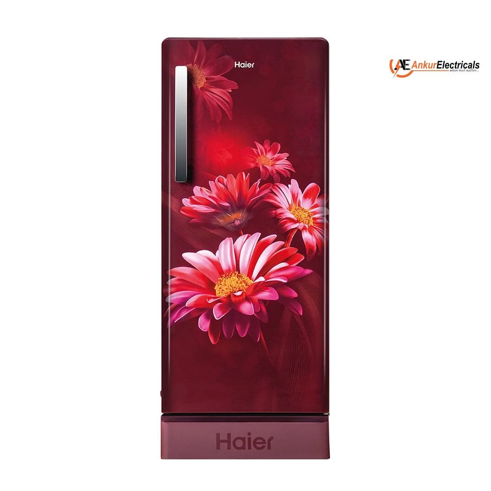Haier 190 Ltrs, 5 Star Single Door Refrigerator (HRD 2115PRHA N, Red Hilton)