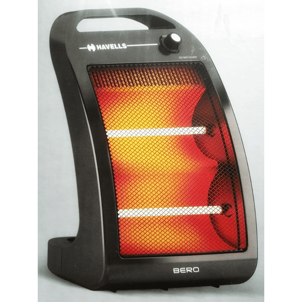Havells 800 Watts  Bero Quartz Portable Room Heater, Black