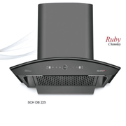 Sujata Ruby, 90 cm 1300 m3/hr Kitchen Chimney with BLDC Motor Touch Control+Motion Sensor (Black)