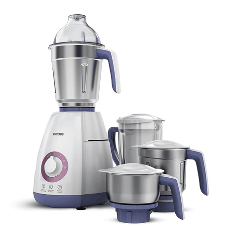 Philips HL7701/00 750 Watt Mixer Grinder 4 Jars (Elegant Lavender & White)