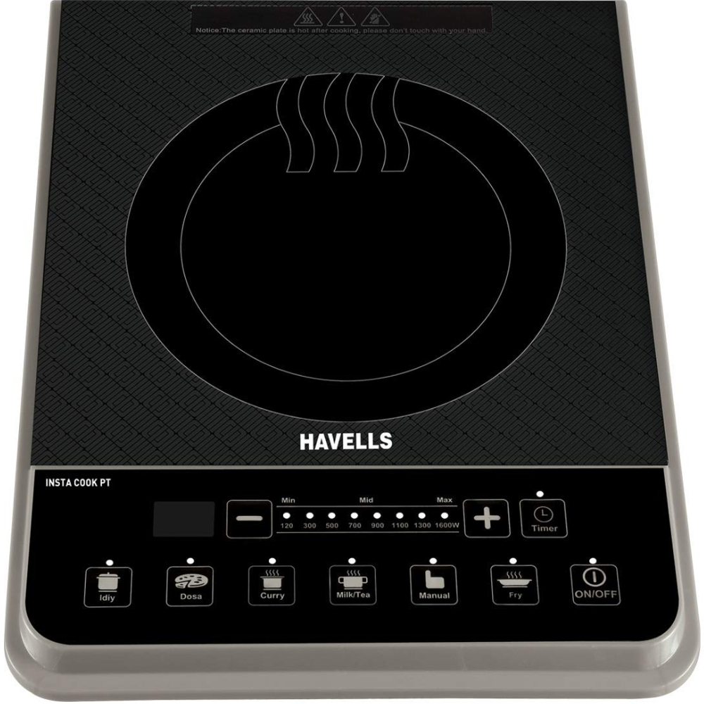 Havells INSTA COOK PT16, 1600 Watts Induction Cooktop, Black