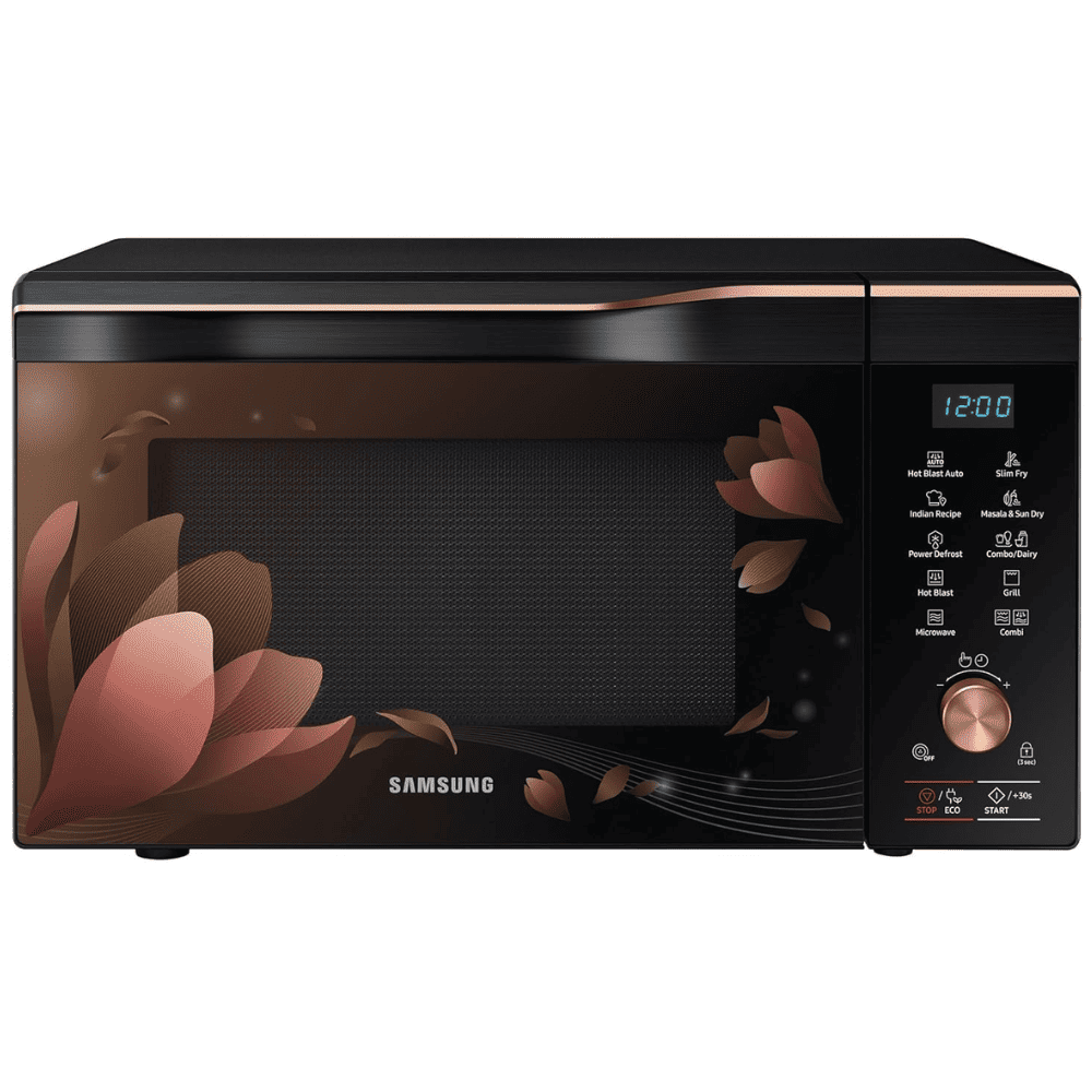 Samsung 32 Ltrs Saffron Pattern Convection Microwave Oven (MC32K7056CC,Black)
