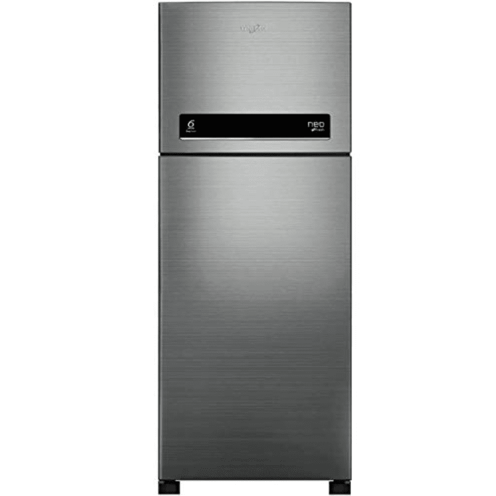 Whirlpool 265 Ltrs 2 Star Inverter Frost Free Double Door Refrigerator (NEO DF 278 PRM ARCTIC STEEL,Grey)