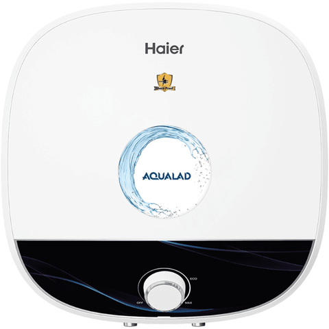 Haier 10 Ltrs Storage 5 Star Wall Mounting Water Heater Geyser (ES10V-AQUALAD BLACK)