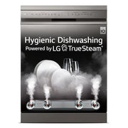 LG 14 place settings Free Standing Dishwasher with True Steam Quad Wash & Inverter Direct Drive (DFB424FP, Silver)