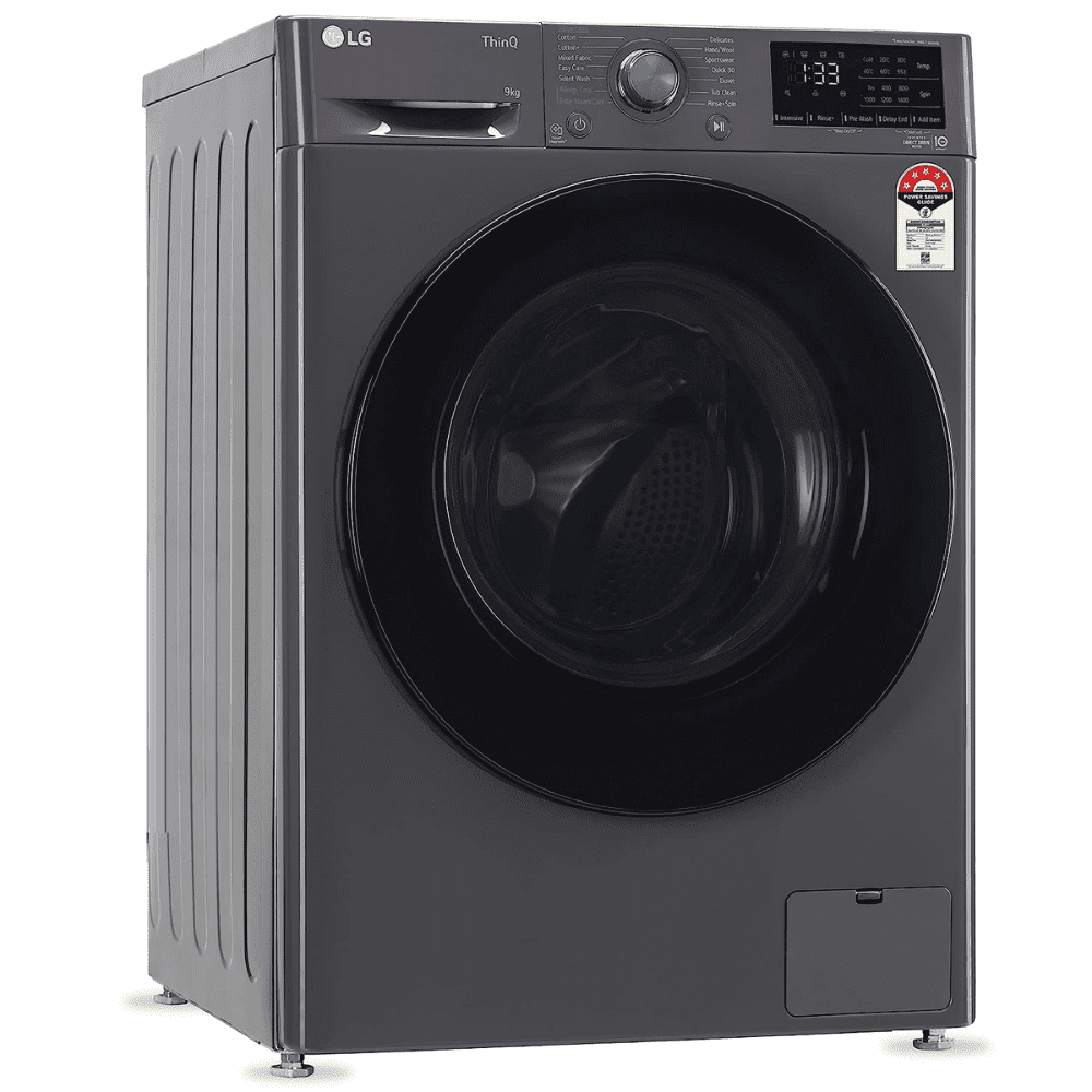 LG 9 Kg 5 Star Inverter Wi-Fi Fully-Automatic Front Load Washing Machine (FHV1409Z4M, Middle Black)
