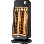 Warmex 900 Watts Floor Mount Remote Control Room Heater (BOLD, Black)