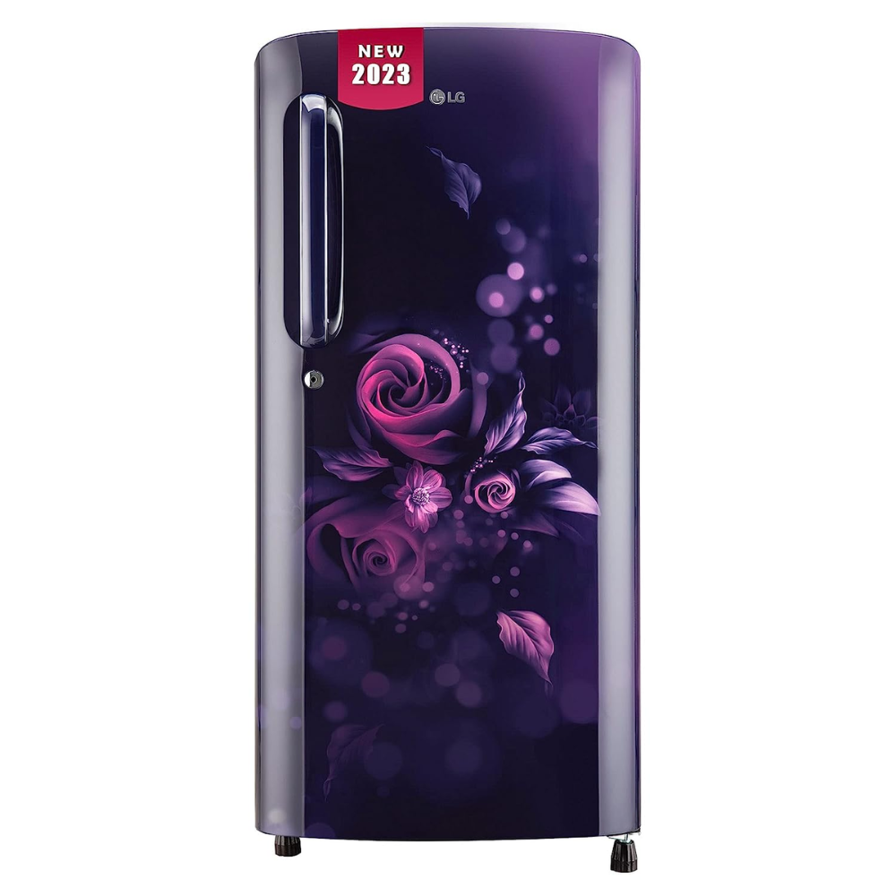 LG 185 Ltrs 3 Star Inverter Direct Cool Single Door Refrigerator (GL-B201ABED, Blue Euphoria)