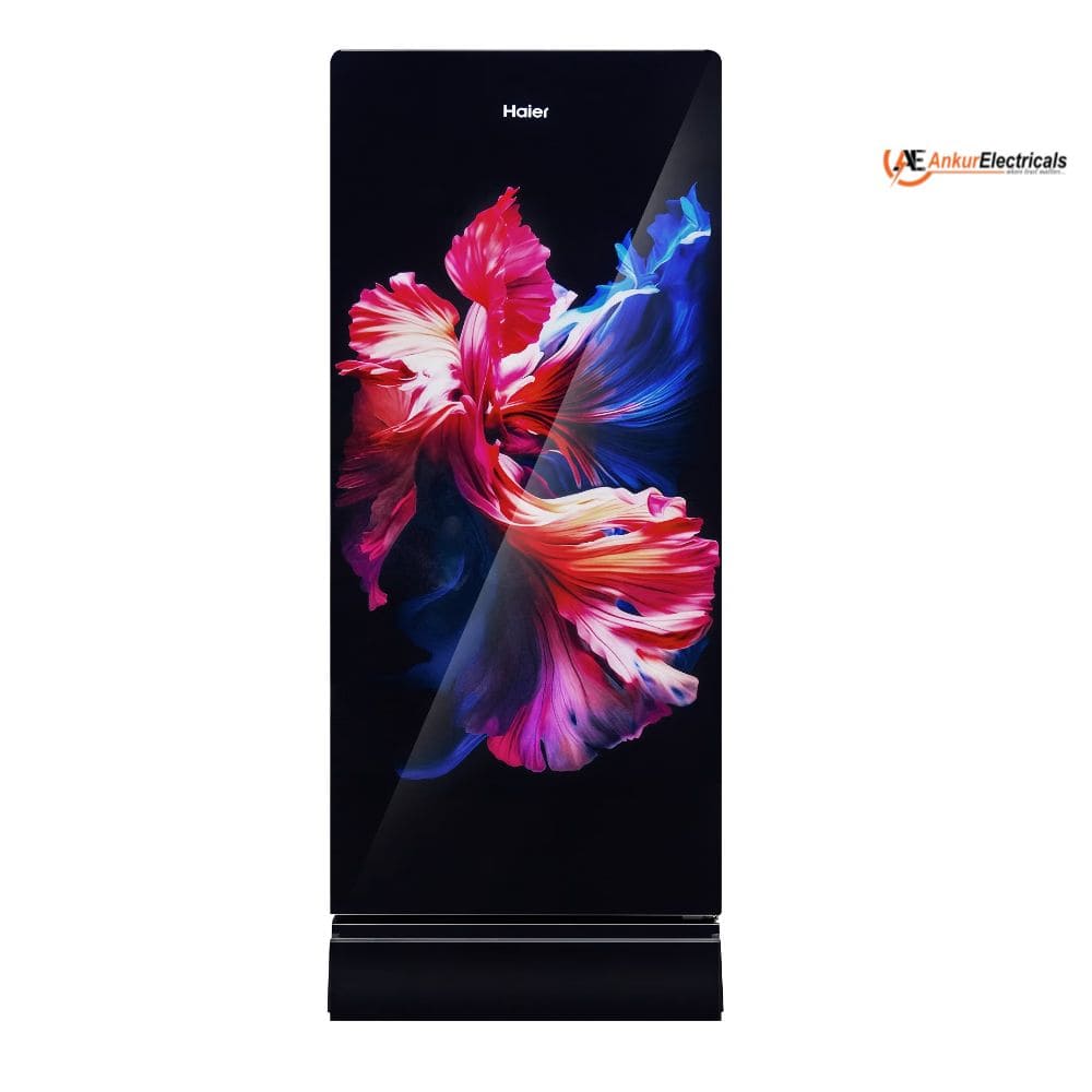 Haier 190 Ltrs, 5 Star Direct Cool Single Door Refrigerator (HRD 2115PWGA N, Wave Glass)