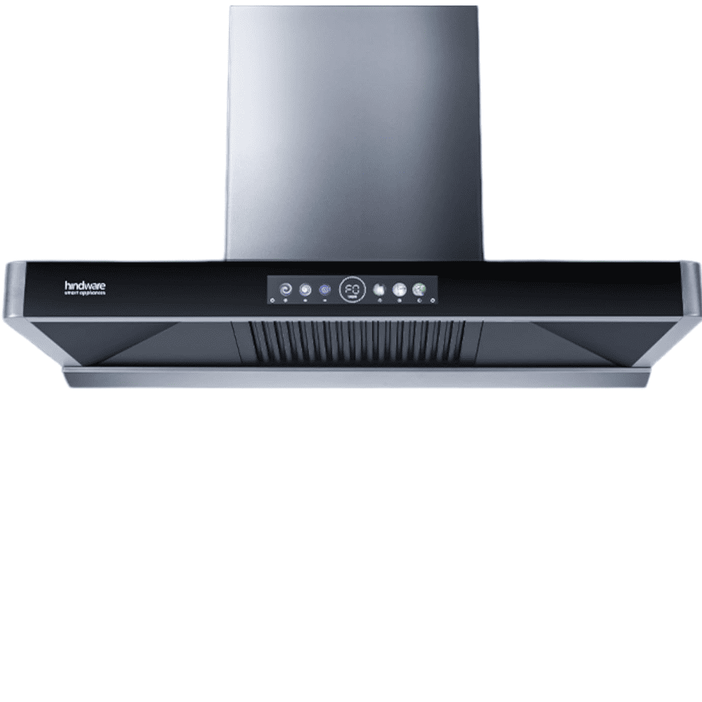 Hindware Marcella, 60 cm 1700 m3/hr Auto Clean Wall Mounted Chimney (Black)