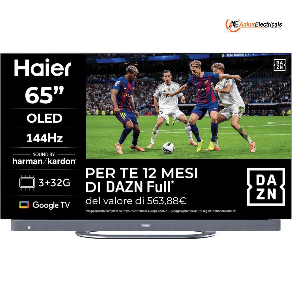 Haier H65C95EUX, 65 Inches 4K Ultra HD OLED TV, Crystal Black