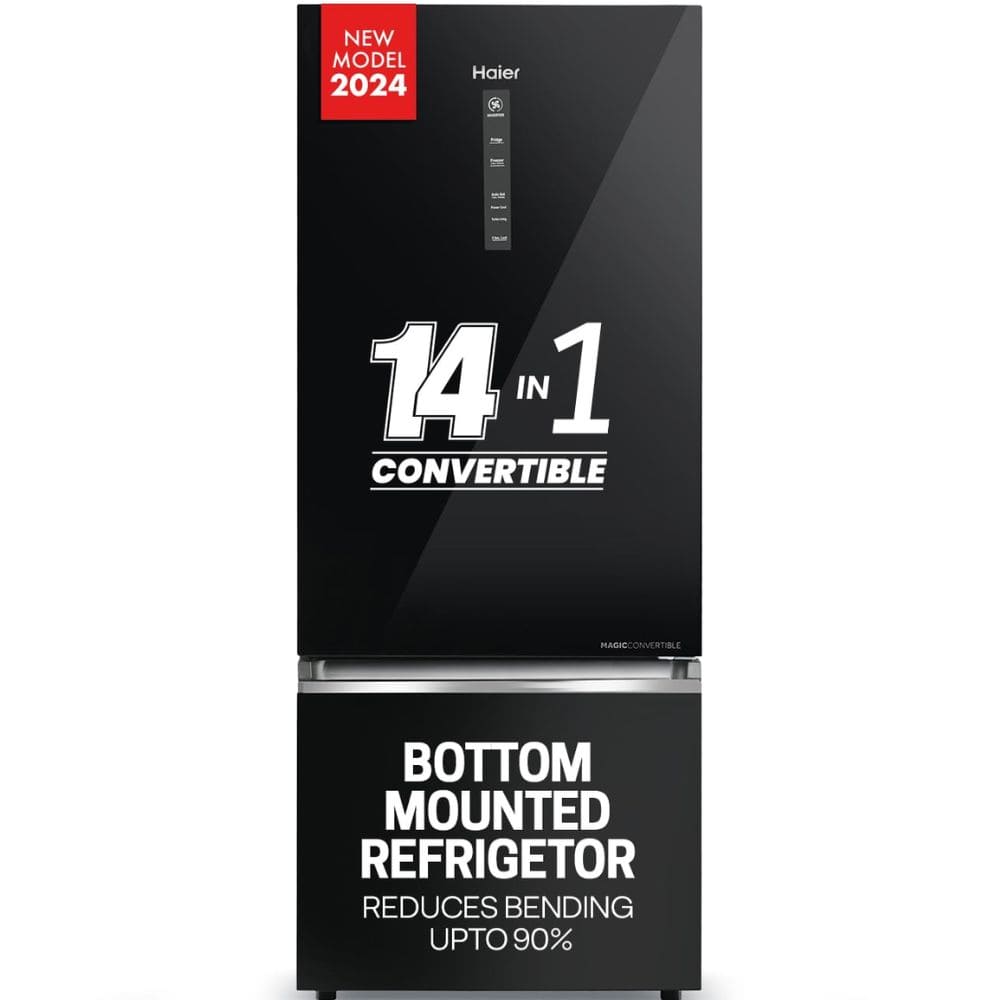 Haier 445 Ltrs 3 Star, Inverter Frost Free, Double Door Refrigerator (HRB-4952CKG-P)