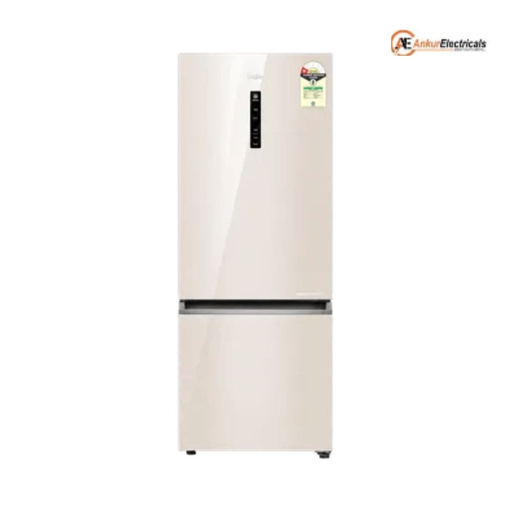 Haier 445 Ltrs, 1 Star Frost Free Double Door Bottom Mount Refrigerator (HRB 4951PBGA P)