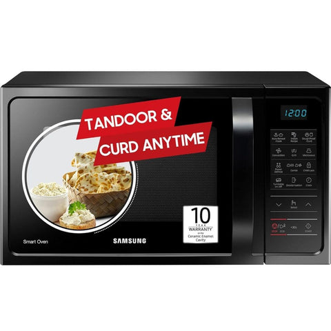 Samsung 28 Ltrs Stainless Steel Convection Microwave Oven with Curd Making (MC28A5013AK,Black)