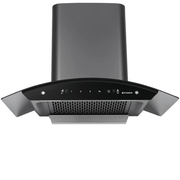 Faber HOOD SUNNY HC SC BK, 75 cm 1200 m3/hr Auto-Clean curved glass Kitchen Chimney (Black)
